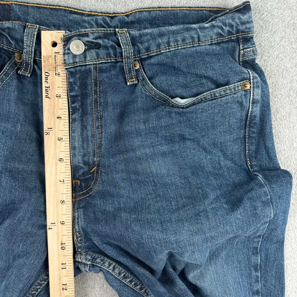 Levi's 511 Jeans Men's‎ 34x30 Blue Slim Fit Denim Medium Wash Western Rodeo Fade